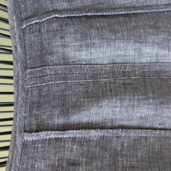 100% Linen skirt, size 12, grey color, "Mario Serrani", made in Italy - Picture 3 of 6